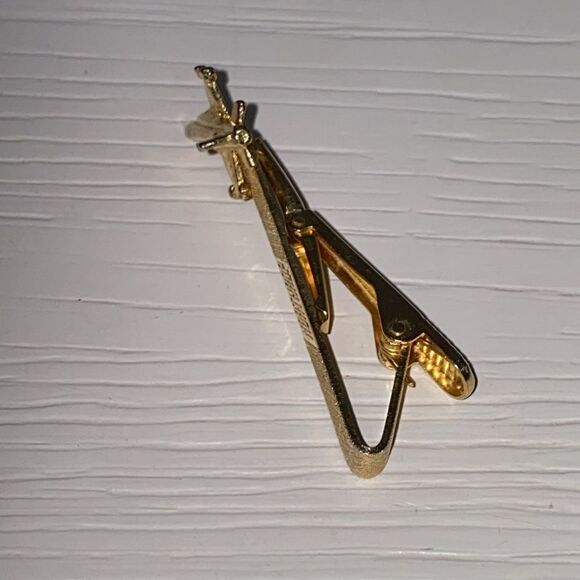 Northrop Vintage Gold Airplane Tie Clip - Picture 6 of 8
